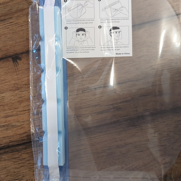 Clear Reusable Medical Face Shield Mask - Picture 6 of 6